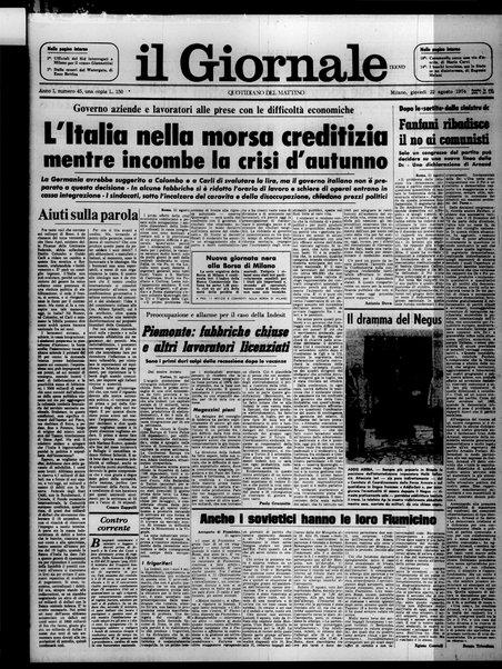 Il giornale nuovo : quotidiano del mattino